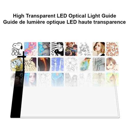 Planche à Dessin LED A4 pour Enfants - Jouet Éducatif Lumineux, Cadeau Créatif pour Petits Artistes, Trois Niveaux de Luminosité