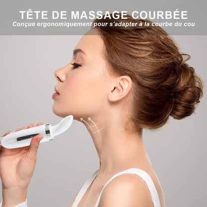 Appareil de Beauté Électrique pour Cou et Visage Hailicare - Masseur EMS, Micro Courant, USB, Soin Anti-Âge et Raffermissant