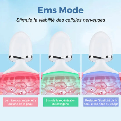 Appareil de Beauté Électrique pour Cou et Visage Hailicare - Masseur EMS, Micro Courant, USB, Soin Anti-Âge et Raffermissant