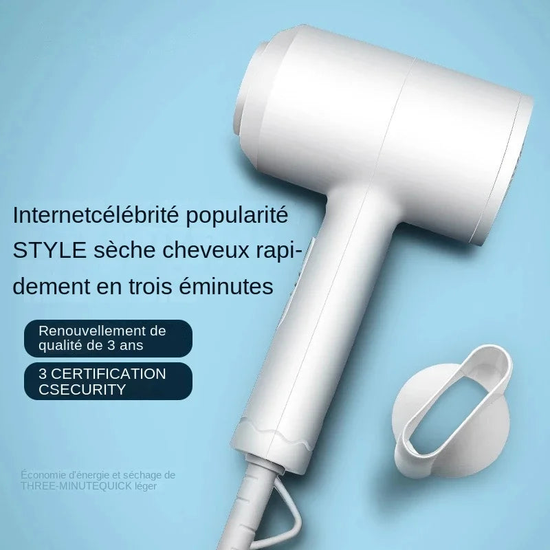 Sèche-Cheveux Portable Haute Puissance avec Anion - Séchage Rapide, Contrôle de Température, Idéal pour Salon et Usage Domestique