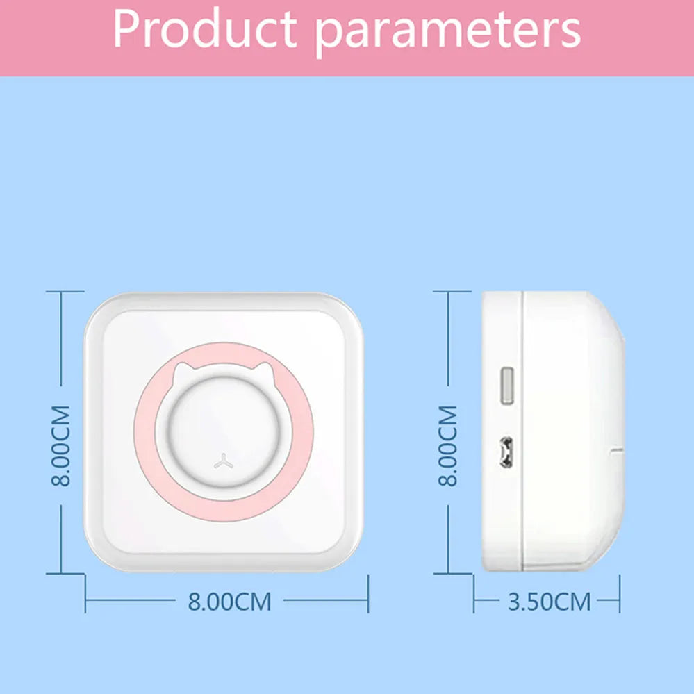 Mini Imprimante Thermique Portable et Économique - L'outil parfait pour vos Étiquettes, Reçus et Photos