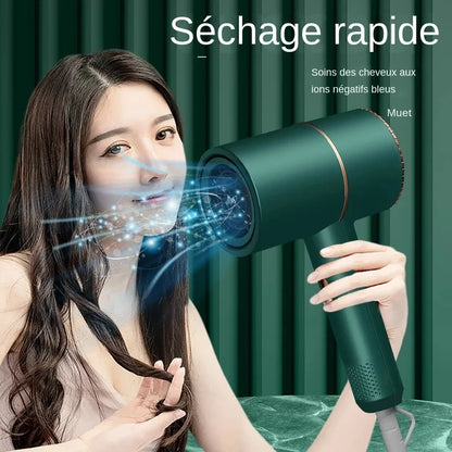 Sèche-Cheveux Portable Haute Puissance avec Anion - Séchage Rapide, Contrôle de Température, Idéal pour Salon et Usage Domestique